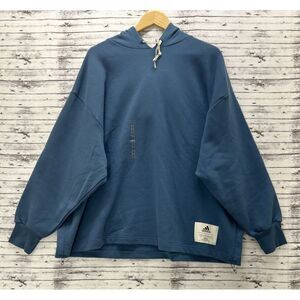 Adidas Pullover Hoodie Sweatshirt Women's Medium Orbit Indigo Teal